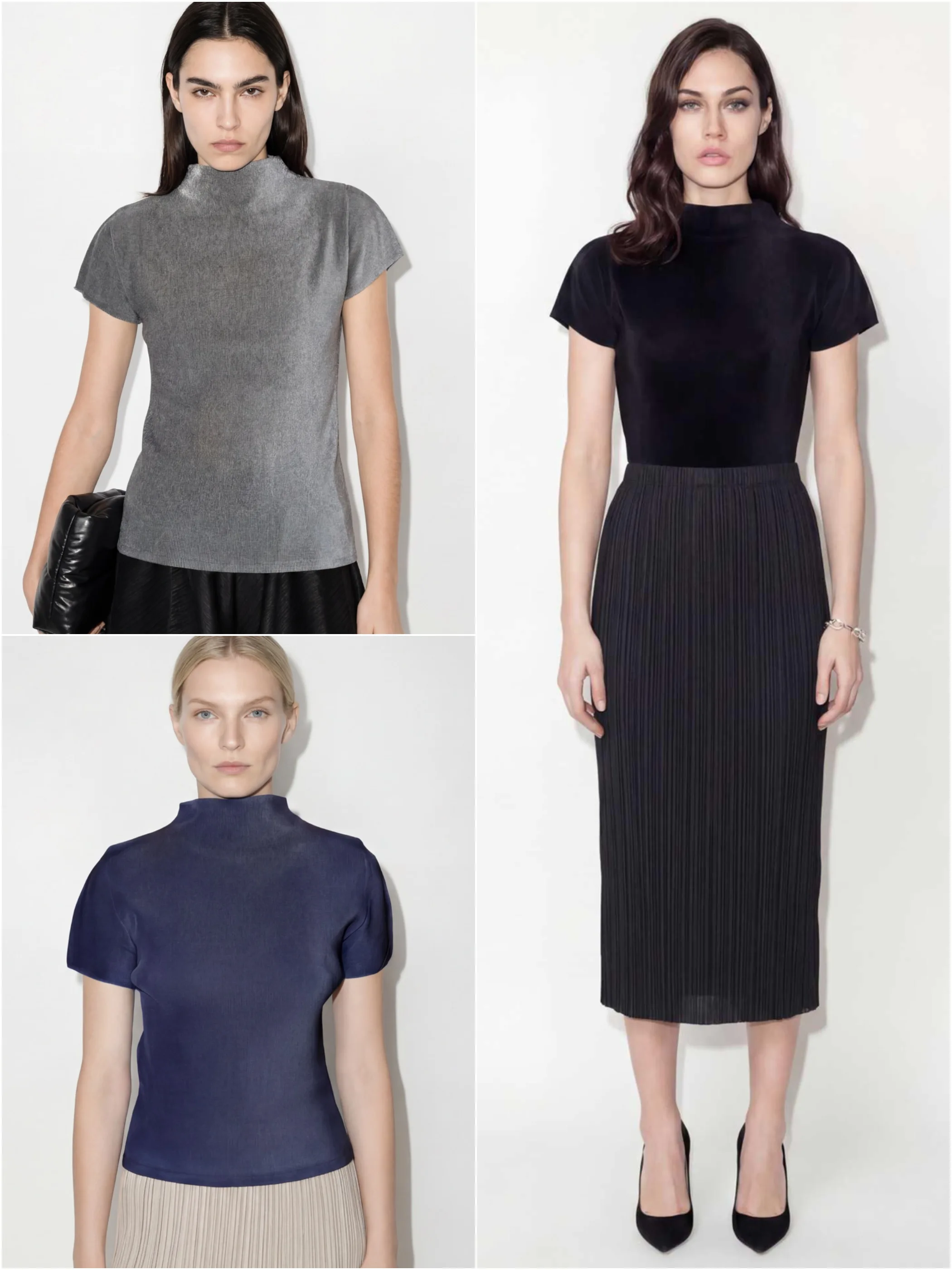 Du Home Muroto Nei High Neck Pleated Slim Fit Short Sleeve T Shirt Women's Meat Concealing Simple Commuting Top Casual Style
Du Home Muroto Nei High Neck Pleated Slim Fit Short Sleeve T Shirt Women's Meat Concealing Simple Commuting Top Casual Style