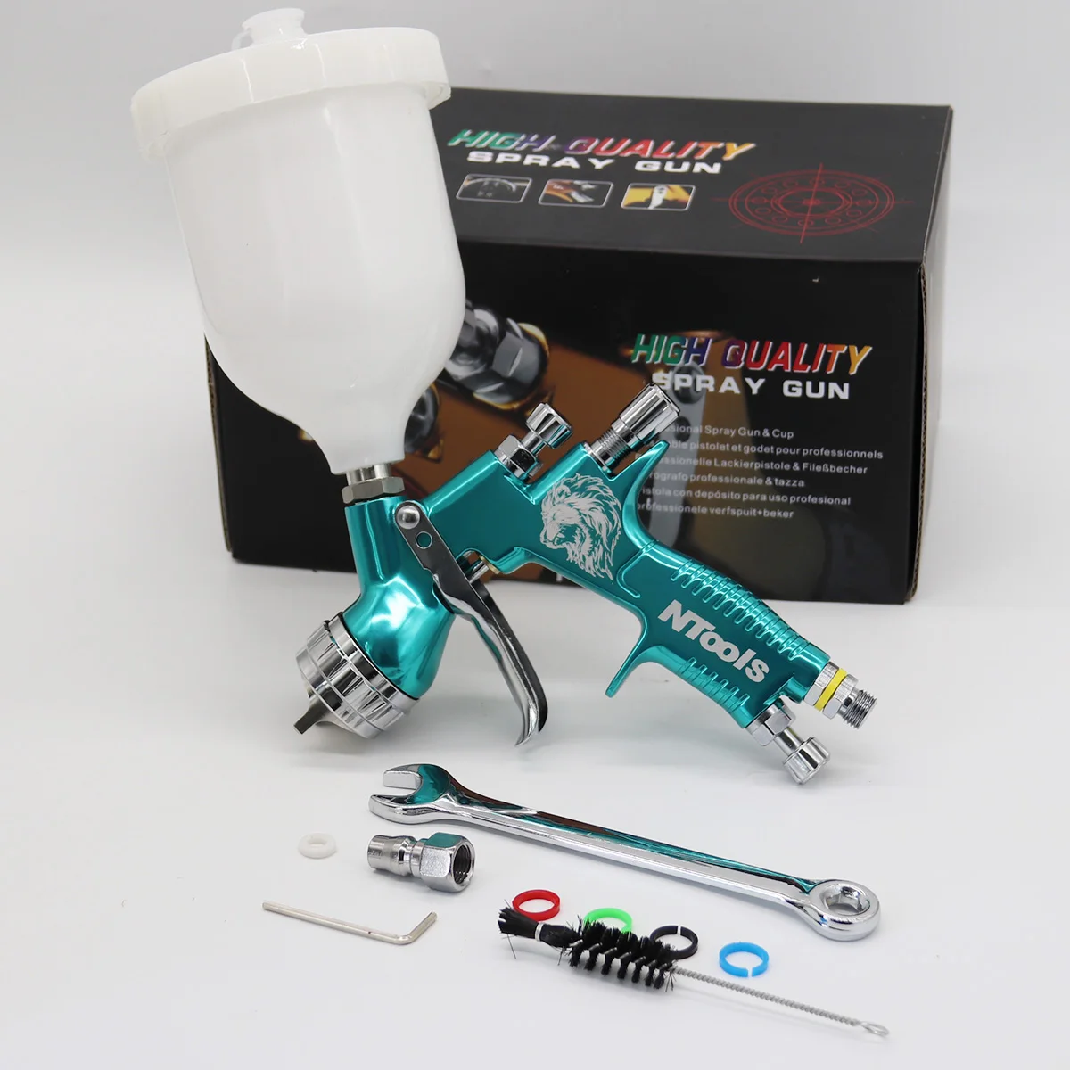 NTOOLS High-Quality Car Paint Spray Gun TE20 with 1.3mm Nozzle Water-Based Air Spray Gun Airbrush for DIY Auto Painting Airbrush
NTOOLS High-Quality Car Paint Spray Gun TE20 with 1.3mm Nozzle Water-Based Air Spray Gun Airbrush for DIY Auto Painting Airbrush