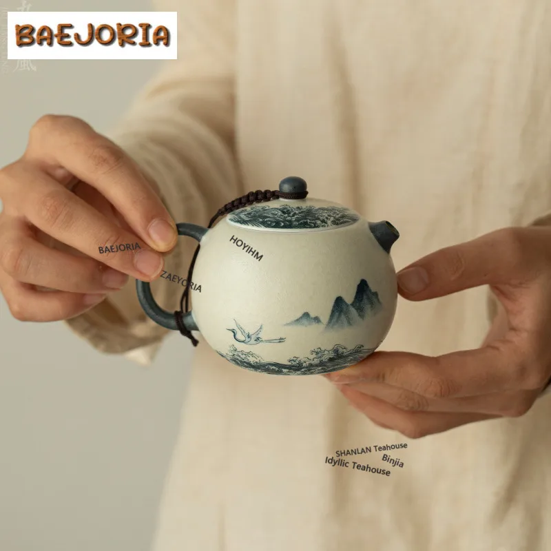Decal Crane Teapot Luxury Tea Infuser Pot Household Tea Brewing Kettle With Strainer Chinese Tea Tea Items Supplies Decoration
Decal Crane Teapot Luxury Tea Infuser Pot Household Tea Brewing Kettle With Strainer Chinese Tea Tea Items Supplies Decoration