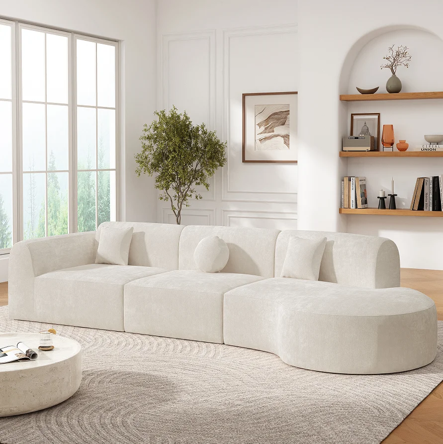 !@Modern Convertible Curved Sectional Sofa Set with High-Density Foam and Chaise Lounge for Apartment & Hotel Use
!@Modern Convertible Curved Sectional Sofa Set with High-Density Foam and Chaise Lounge for Apartment & Hotel Use