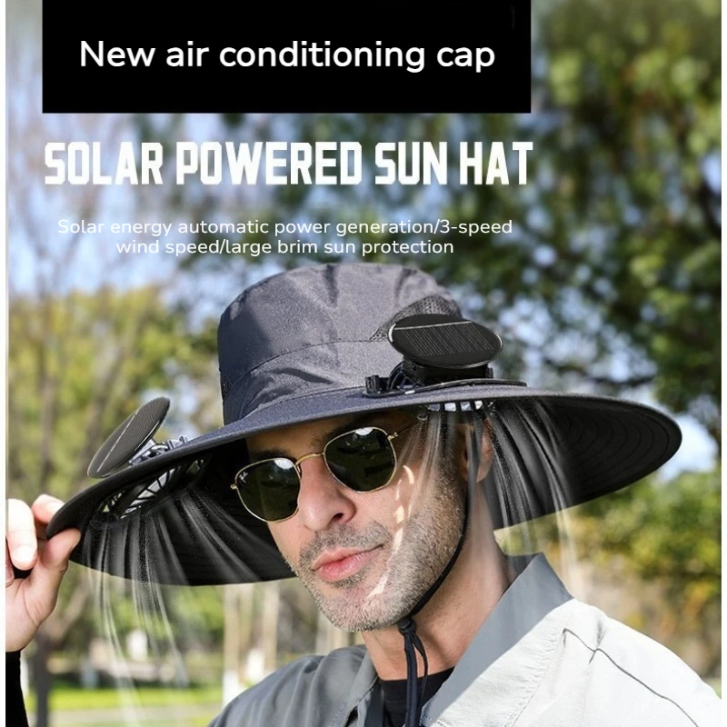 Solar hat rechargeable dual fan fishing fisherman hat outdoor sunshade hat sun protection hat
Solar hat rechargeable dual fan fishing fisherman hat outdoor sunshade hat sun protection hat