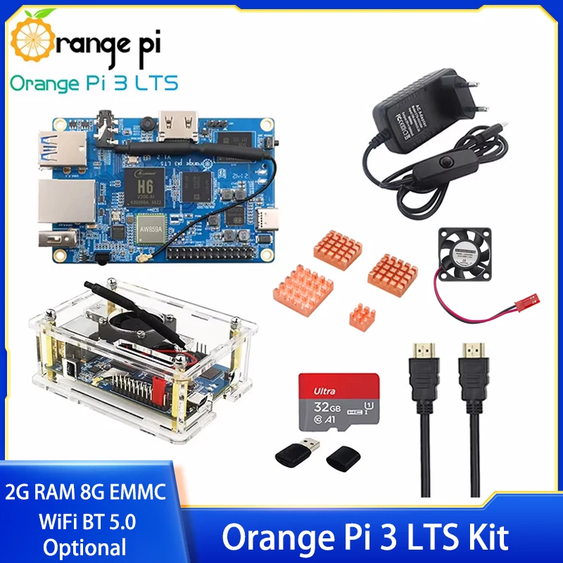 Orange Pi 3 LTS 2G RAM 8G EMMC WiFi BT 5.0 AllWinner H6 64Bit Open Source Board Run Android 9.0 Debian OS For Orange Pi 3 LTS
Orange Pi 3 LTS 2G RAM 8G EMMC WiFi BT 5.0 AllWinner H6 64Bit Open Source Board Run Android 9.0 Debian OS For Orange Pi 3 LTS