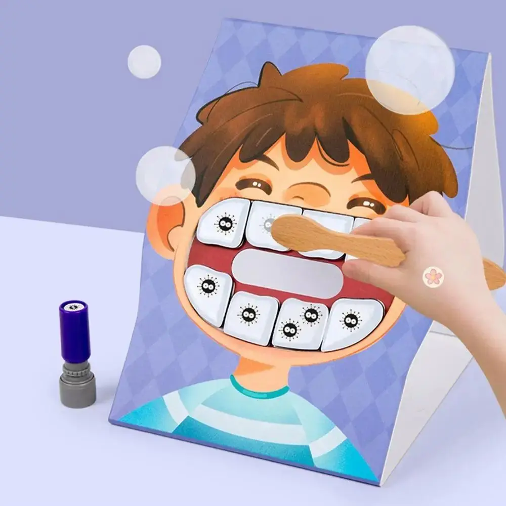 Paper Simulation Brushing Teeth Game Counting with Toothbrush Montessori Parish Toy Logical Thinking Teeth Model
Paper Simulation Brushing Teeth Game Counting with Toothbrush Montessori Parish Toy Logical Thinking Teeth Model