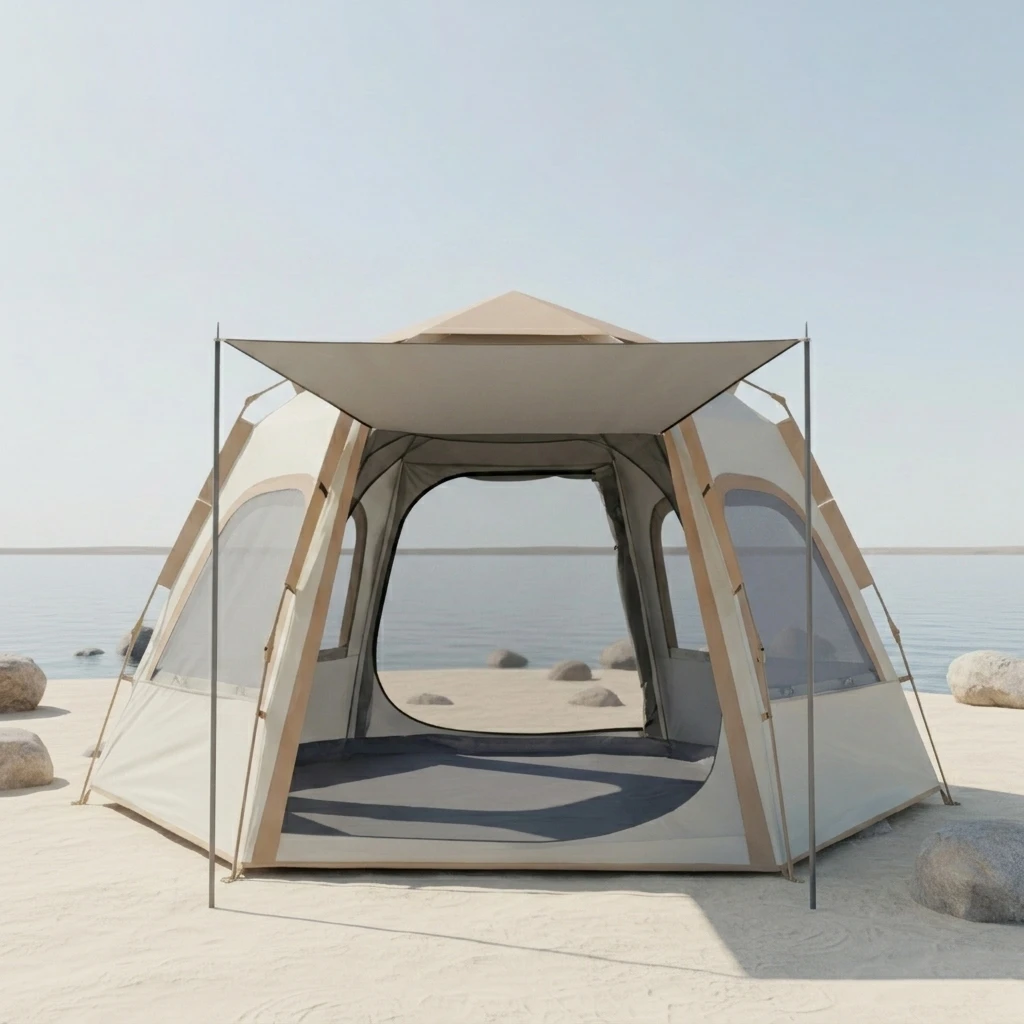 Automatic Hexagonal Tent Waterproof UV Protection Quick Open Family Camping Tent for Outdoor Activities
Automatic Hexagonal Tent Waterproof UV Protection Quick Open Family Camping Tent for Outdoor Activities
