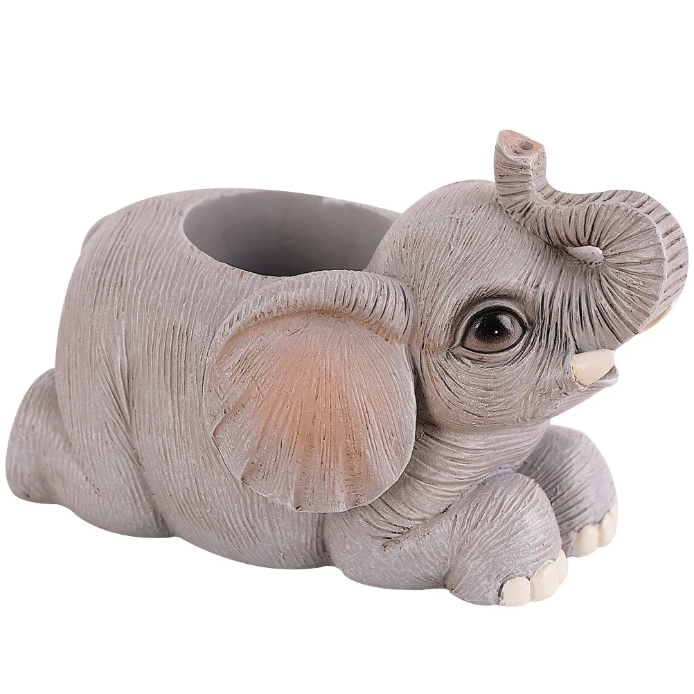 Resin Elephant Pen Holder Cute Desktop Organizer Pencil Cup Makeup Brush Holder Table Storage Office Desk Decor 
Resin Elephant Pen Holder Cute Desktop Organizer Pencil Cup Makeup Brush Holder Table Storage Office Desk Decor