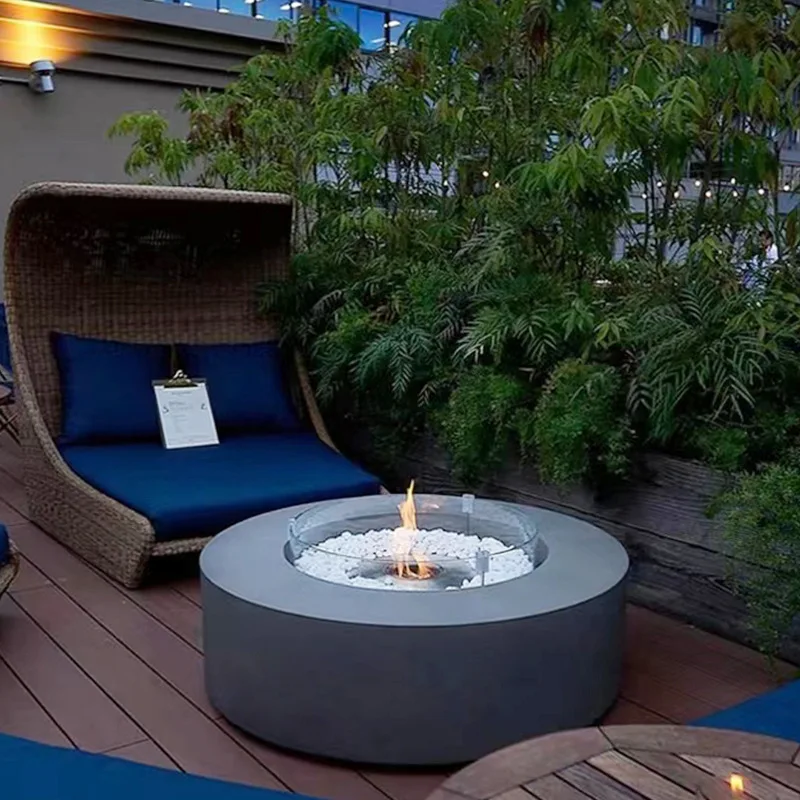 Modern Outdoor Decorative Fireplace Real Fire Round Heater Villa Hotel Courtyard Landscaping Fireplace Table Alcohol Fireplace
Modern Outdoor Decorative Fireplace Real Fire Round Heater Villa Hotel Courtyard Landscaping Fireplace Table Alcohol Fireplace