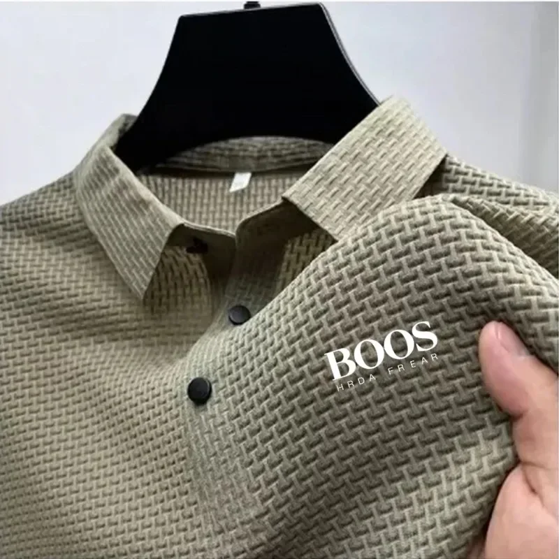 Embroidered High-quality New Men's Short Sleeved T-shirt, Cool and Breathable POLO Shirt, Business Casual, Sweat Absorbing
Embroidered High-quality New Men's Short Sleeved T-shirt, Cool and Breathable POLO Shirt, Business Casual, Sweat Absorbing