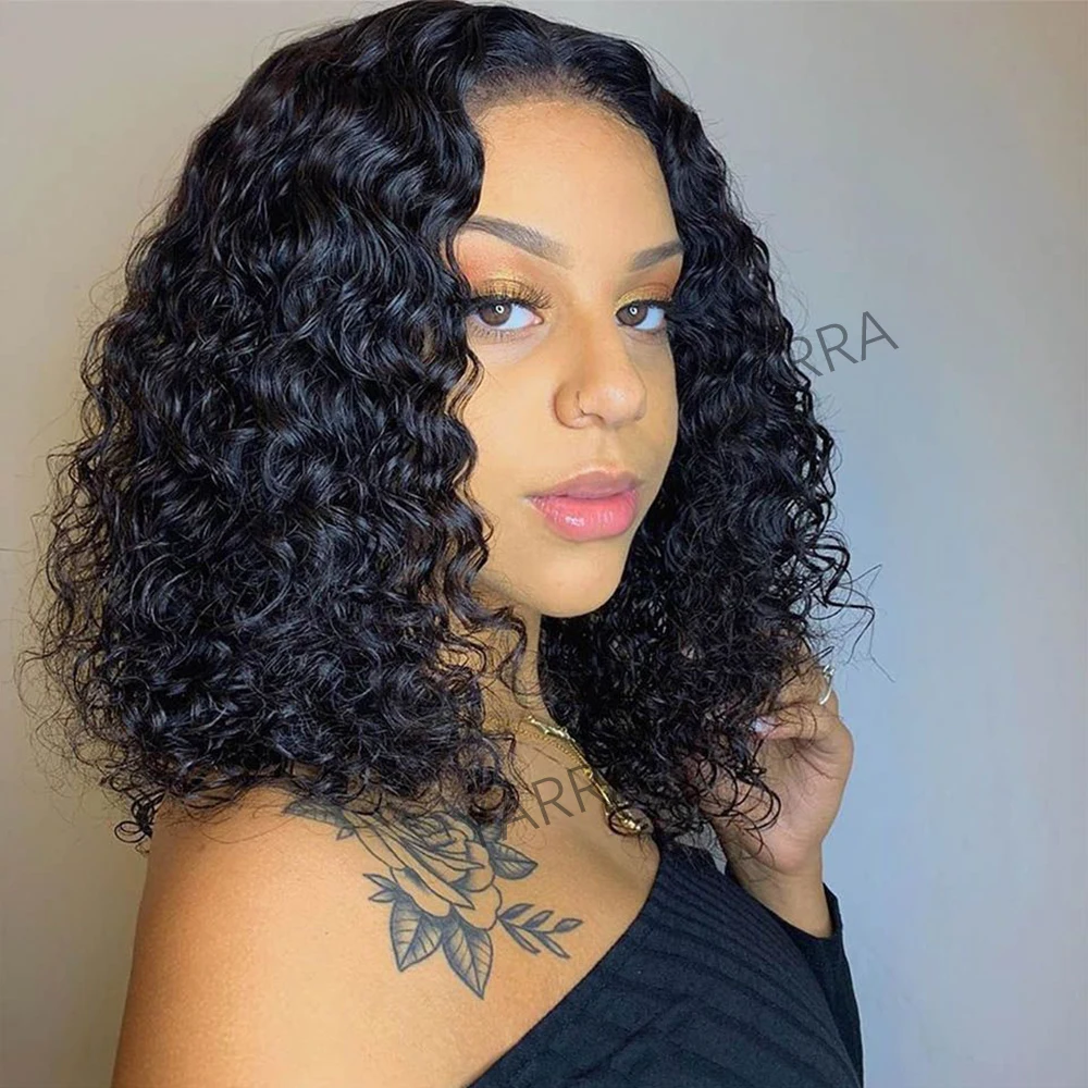 Brazilian Short Bob Glueless Lace Closure Human Hair Kinky Curly HD Transparent 6x4 Lace Wig Deep Wave For Women Ready Wear
Brazilian Short Bob Glueless Lace Closure Human Hair Kinky Curly HD Transparent 6x4 Lace Wig Deep Wave For Women Ready Wear