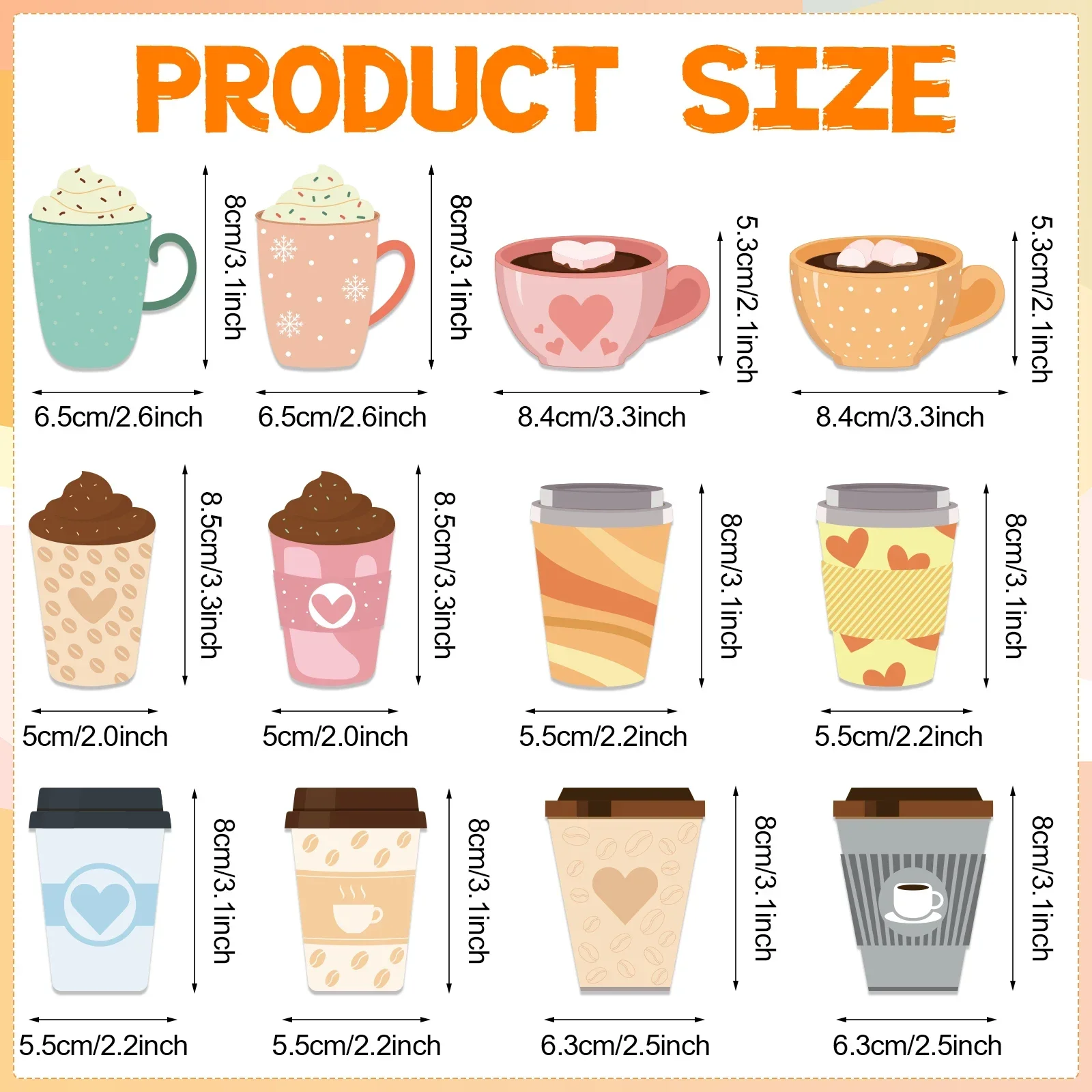 24 Pack Coffee Cup Sticky Notes -Cute Self Sticky Notepads Self-Stick Memo Pads Sticky Note Pads For Coffee Lover Office School
24 Pack Coffee Cup Sticky Notes -Cute Self Sticky Notepads Self-Stick Memo Pads Sticky Note Pads For Coffee Lover Office School