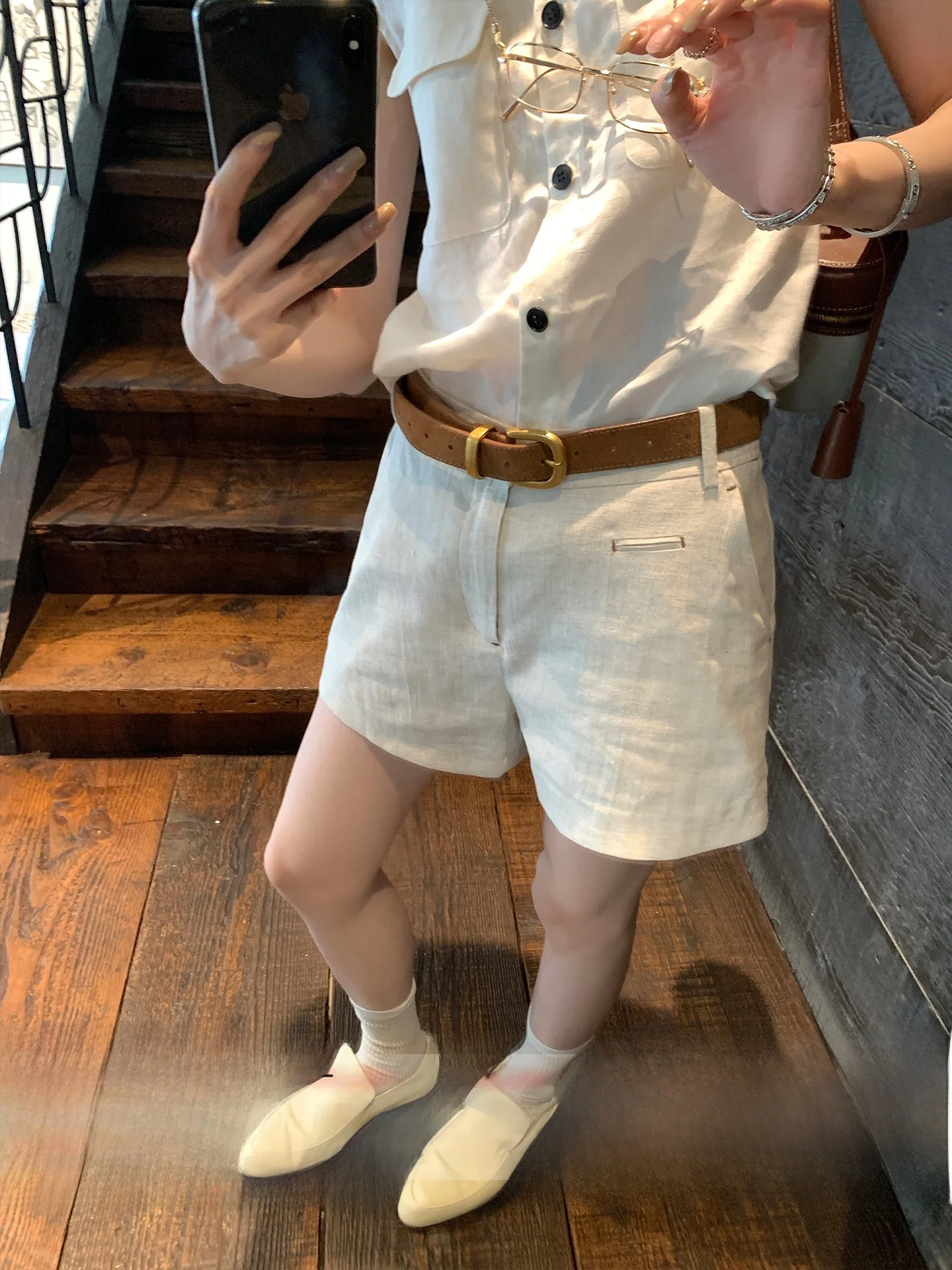 Ouyang Linen Short Pants Women's High Waist Cool Sensation Wide Leg Casual Pants A-Line Hot Pants Summer New Style
Ouyang Linen Short Pants Women's High Waist Cool Sensation Wide Leg Casual Pants A-Line Hot Pants Summer New Style