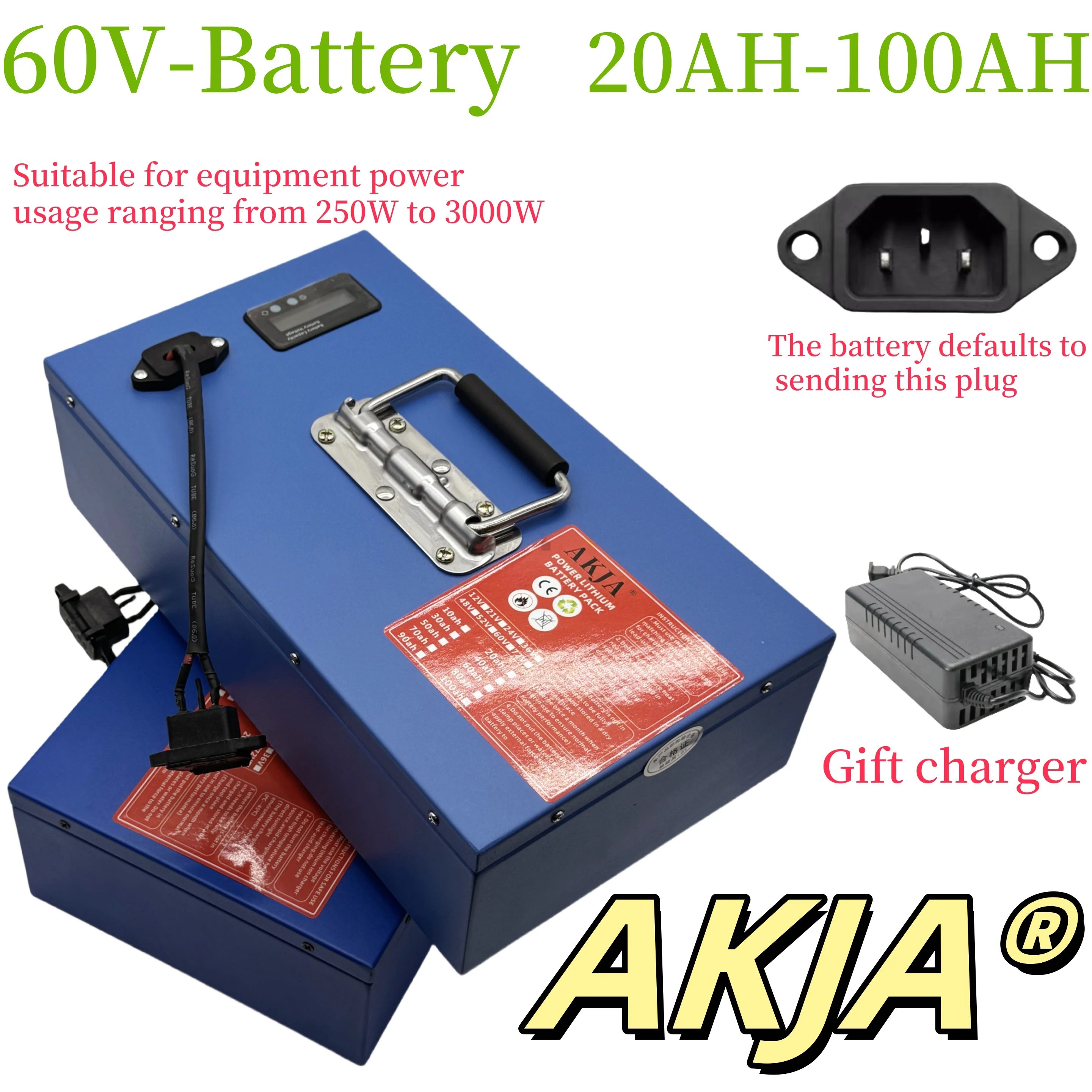 Air fast transportation,60V100AH,Send within 24 hours,18650 lithium battery,Lithium battery pack,Suitable for motors below 3000W
Air fast transportation,60V100AH,Send within 24 hours,18650 lithium battery,Lithium battery pack,Suitable for motors below 3000W