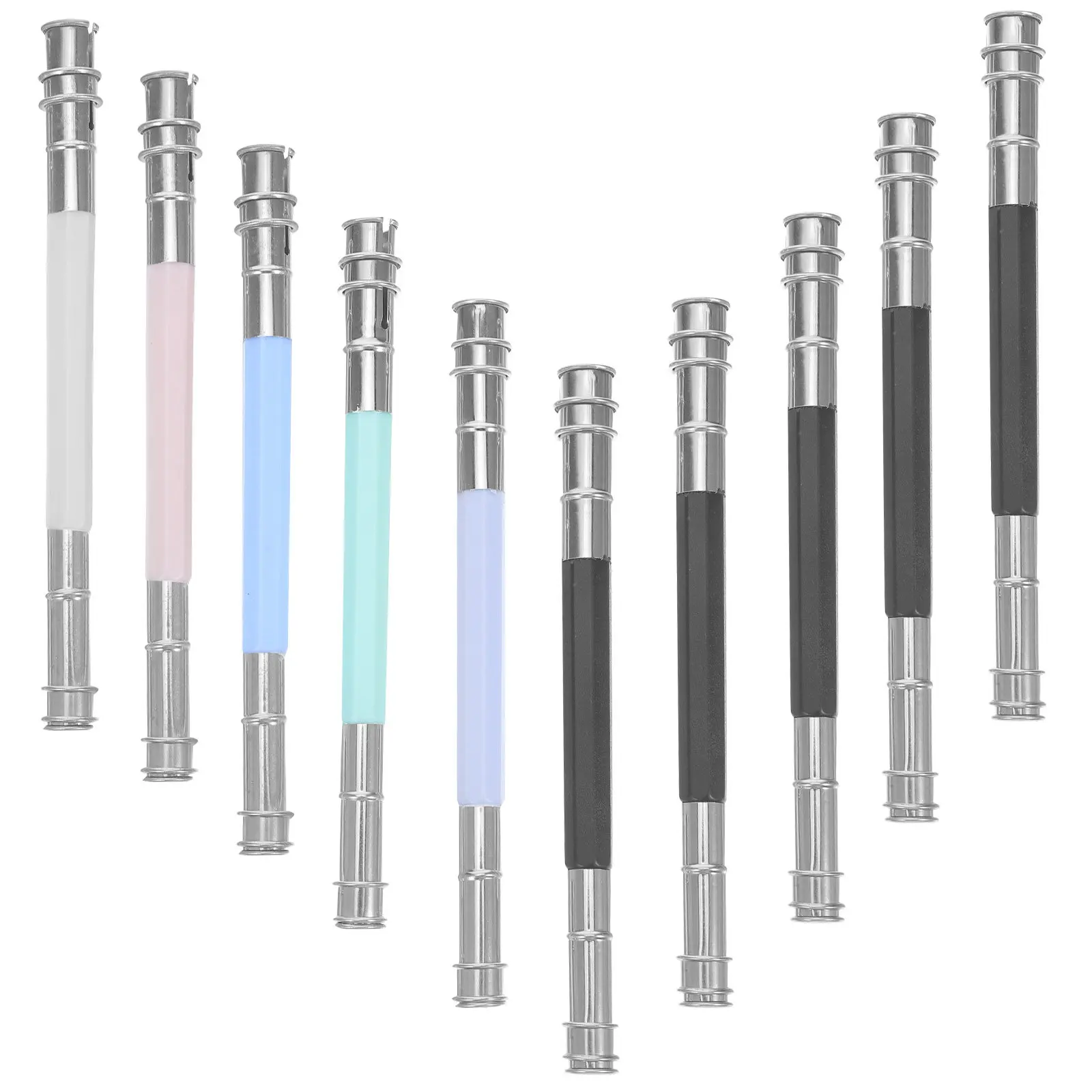 10Pcs Pencil Extenders Metal Dual Head Design for Artists Children Sketching Drawing Tools Colored Pencil Lengtheners Anti-Slip
10Pcs Pencil Extenders Metal Dual Head Design for Artists Children Sketching Drawing Tools Colored Pencil Lengtheners Anti-Slip