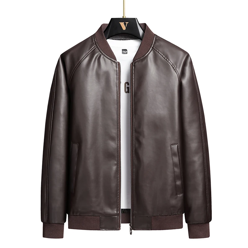 2025 Autumn New Men Black Biker PU Leather Coat Korean Fashion Men Pu Leather Jacket Trend Casual Fit Slim Baseball Clothes 8Xl
2025 Autumn New Men Black Biker PU Leather Coat Korean Fashion Men Pu Leather Jacket Trend Casual Fit Slim Baseball Clothes 8Xl