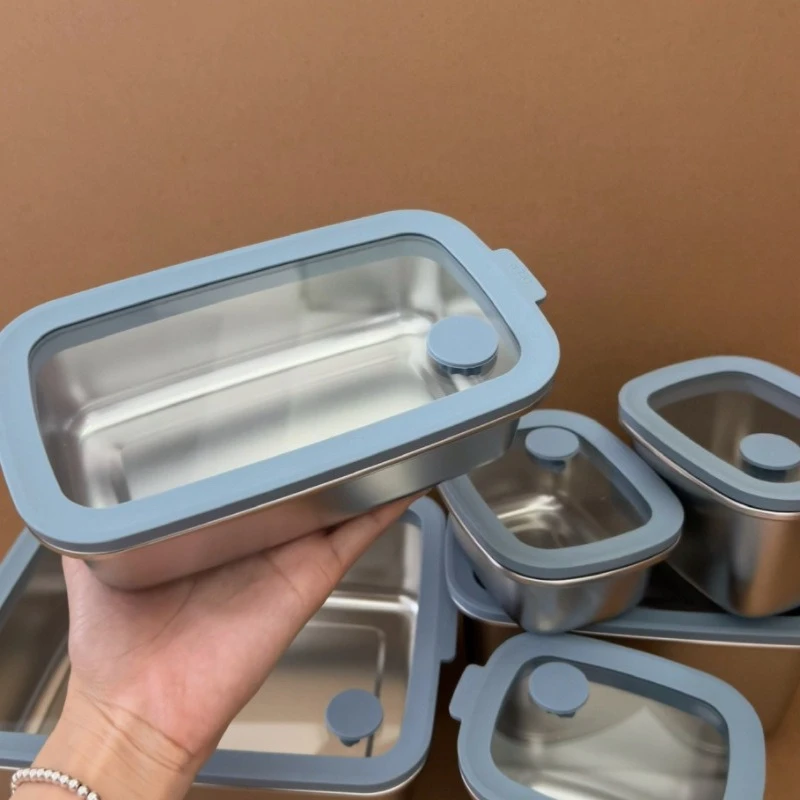 304 stainless steel fresh-keeping box, refrigerator refrigerated food storage box, seafood and meat packaging box
304 stainless steel fresh-keeping box, refrigerator refrigerated food storage box, seafood and meat packaging box