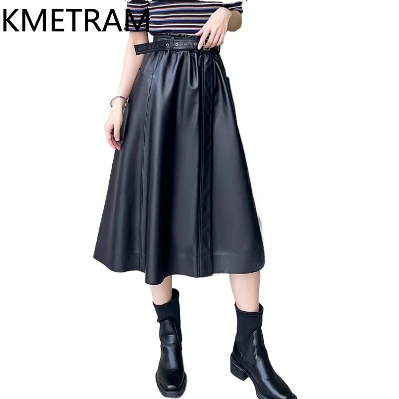 KMETRAM 100% Top Layer Sheepskin Skirts Woman 2025 Genuine Leather Black Long Skirt Autumn Women Clothing Faldas Para Mujeres
KMETRAM 100% Top Layer Sheepskin Skirts Woman 2025 Genuine Leather Black Long Skirt Autumn Women Clothing Faldas Para Mujeres
