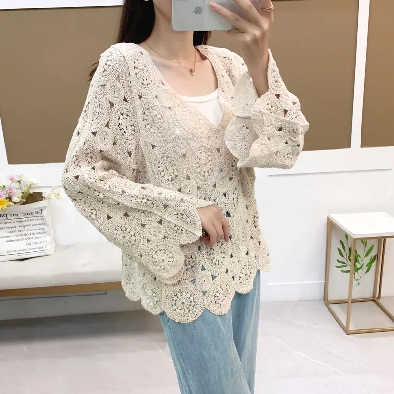 hollow out crochet tops women holiday loose chic crochet shirts feminist shirt ropa de mujer
hollow out crochet tops women holiday loose chic crochet shirts feminist shirt ropa de mujer