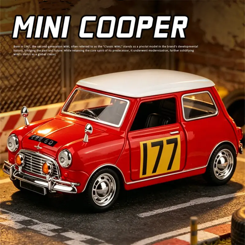 1:32 Morris Mini Cooper S Alloy Classic Sports Car Model Diecast Metal Track Racing Car Vehicles Model Sound Light Kids Toy Gift
1:32 Morris Mini Cooper S Alloy Classic Sports Car Model Diecast Metal Track Racing Car Vehicles Model Sound Light Kids Toy Gift