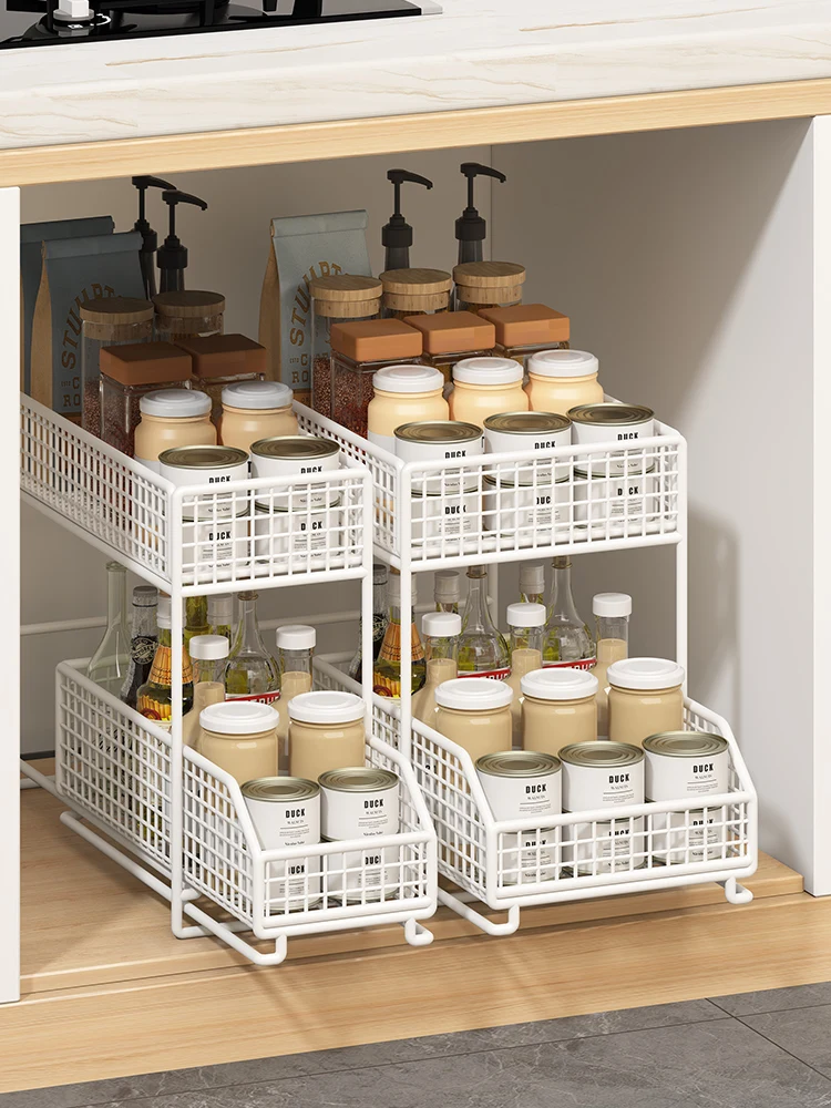 Kitchen Pull out elf Double Layer Cabinet Organizer Sink Storage Ra Undermount Basket Space Saver for Utensils And More
Kitchen Pull out elf Double Layer Cabinet Organizer Sink Storage Ra Undermount Basket Space Saver for Utensils And More