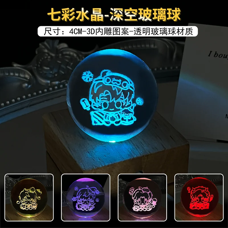Anime Love and Deepspace Sylus Rafayel Zayne Xavier Caleb Cosplay Cartoon 3D Glass Beads Colorful Night Lights Nights Lamp Gift
Anime Love and Deepspace Sylus Rafayel Zayne Xavier Caleb Cosplay Cartoon 3D Glass Beads Colorful Night Lights Nights Lamp Gift