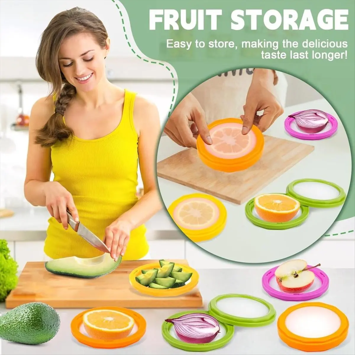 *ESTR 4 шт. силиконовые контейнеры для хранения фруктов, многоразовые контейнеры для хранения свежих продуктов, фруктов и овощей
*ESTR 4 шт. силиконовые контейнеры для хранения фруктов, многоразовые контейнеры для хранения свежих продуктов, фруктов и овощей