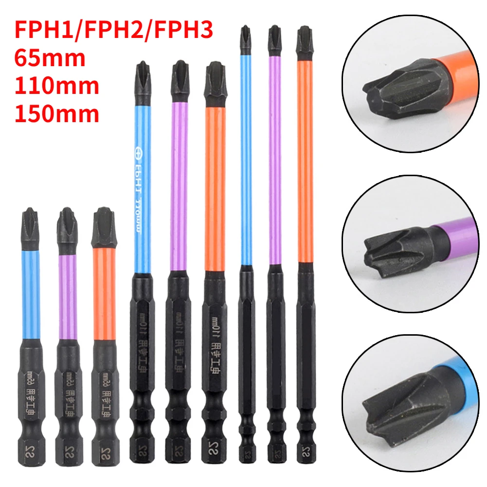 3/1pcs Special Magnetism Cross Screwdriver Bit FPH1 FPH2 FPH3 Nutdrivers 65/110/150mm For Socket Switch Power Tools
3/1pcs Special Magnetism Cross Screwdriver Bit FPH1 FPH2 FPH3 Nutdrivers 65/110/150mm For Socket Switch Power Tools