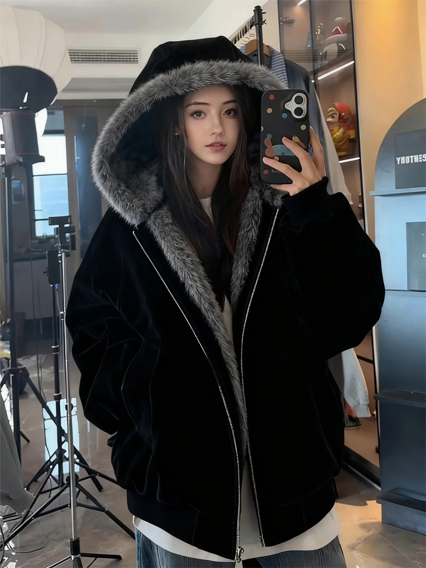 American Sle Men's Hooded Jaet Autumn Winter Thiened Fce Lined Mountain Eagle Coat Cleanfit High End Cottonwear
American Sle Men's Hooded Jaet Autumn Winter Thiened Fce Lined Mountain Eagle Coat Cleanfit High End Cottonwear