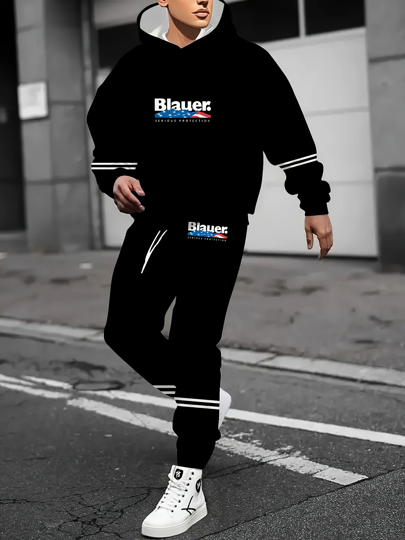 Autumn Winter Y2K Harajuku Hip-hop 2 Piece Set Hooded Tops Casual Sweat Pants Suit Men Fashion Printed High Street Clothing
Autumn Winter Y2K Harajuku Hip-hop 2 Piece Set Hooded Tops Casual Sweat Pants Suit Men Fashion Printed High Street Clothing