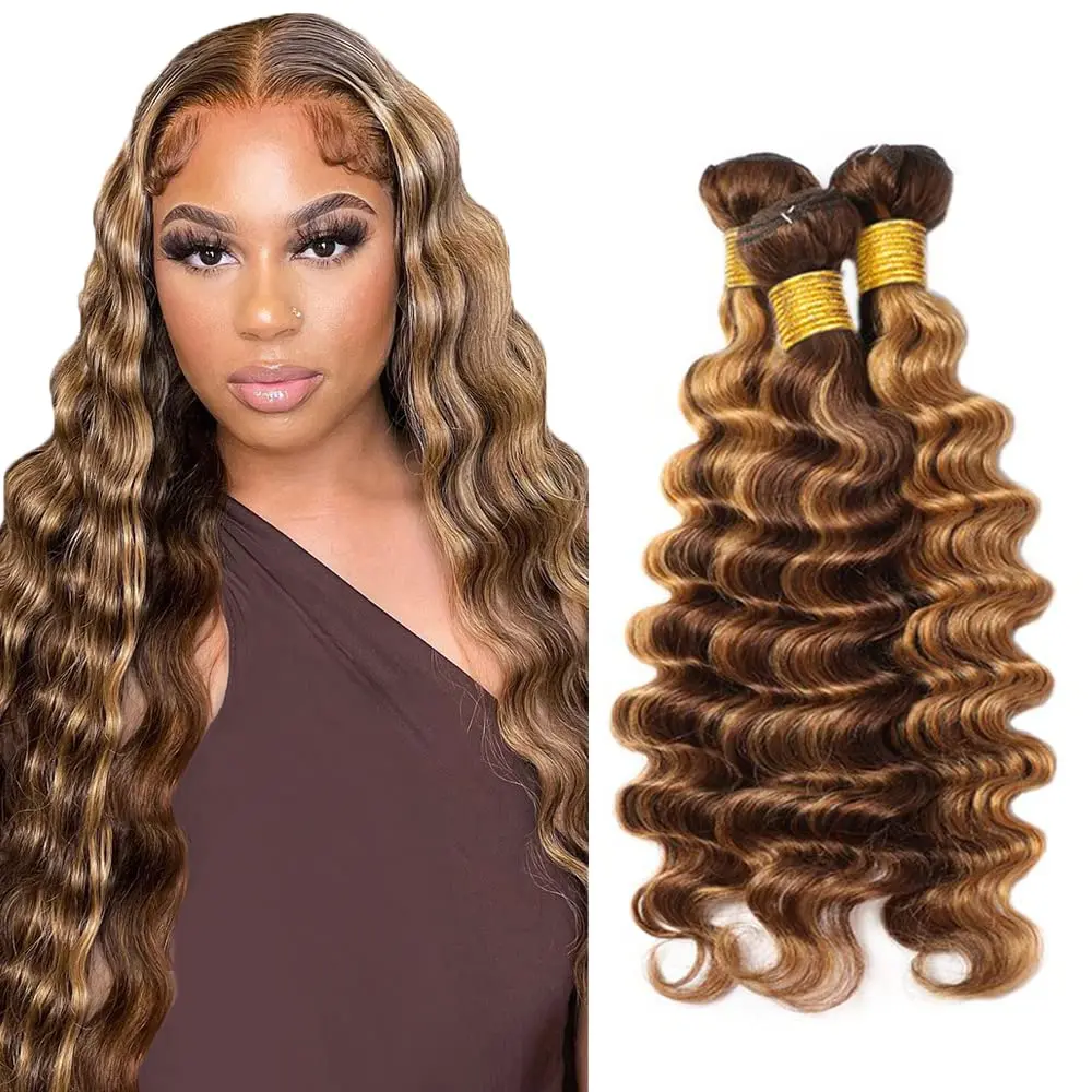 P4/27 Blonde Bundles Human Hair Deep Wave Bundles Human Hair Weave Unprocessed Brazilian Virgin Hair Highlight Brown
P4/27 Blonde Bundles Human Hair Deep Wave Bundles Human Hair Weave Unprocessed Brazilian Virgin Hair Highlight Brown