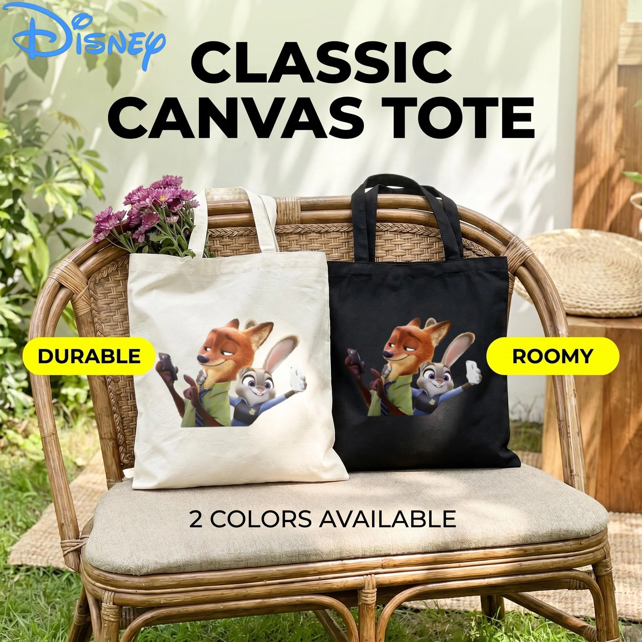 1PC Kawaii Disney Zootopia Canvas Shopping Bag, Judy & Nick Daily Handbag for Fans
1PC Kawaii Disney Zootopia Canvas Shopping Bag, Judy & Nick Daily Handbag for Fans