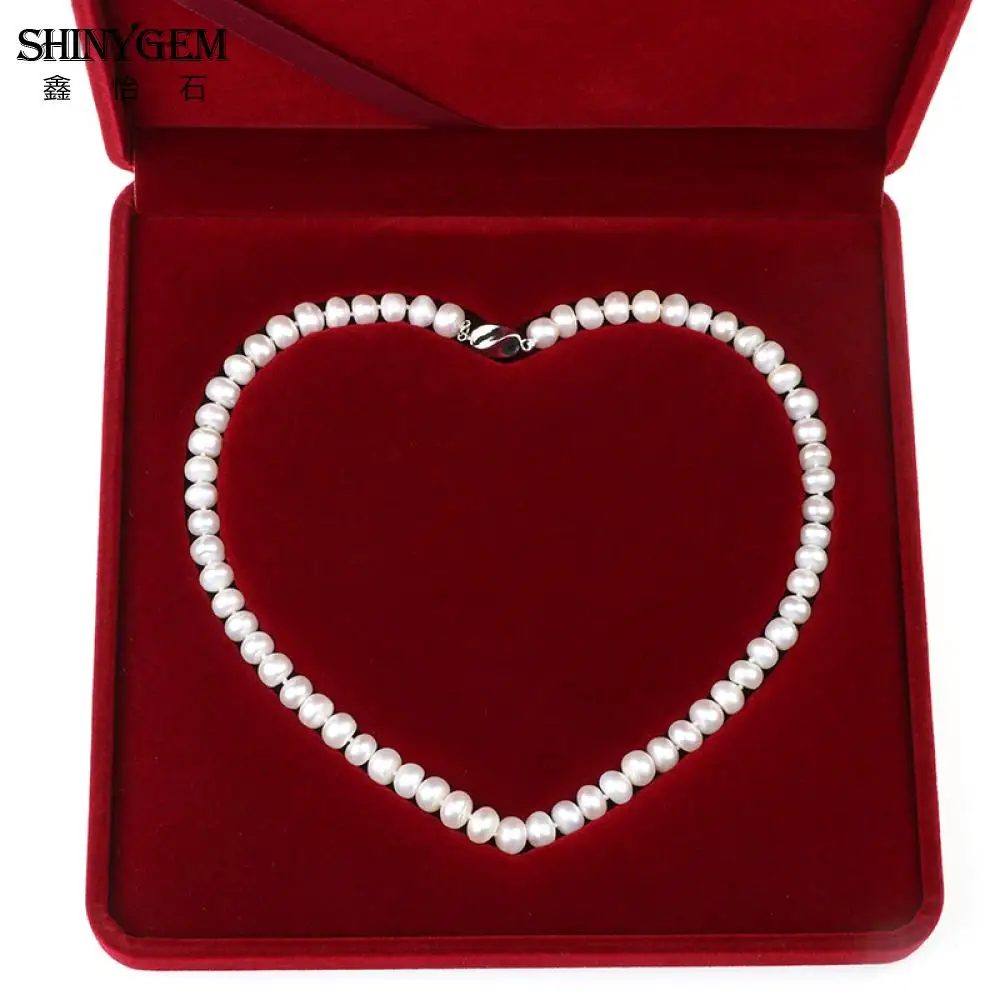 SHINYGEM Natural Freshwater Pearl Necklace for Women 5-6mm Natural Color Valentine Gifts for Boyfriende Ntire String of Pearls
SHINYGEM Natural Freshwater Pearl Necklace for Women 5-6mm Natural Color Valentine Gifts for Boyfriende Ntire String of Pearls