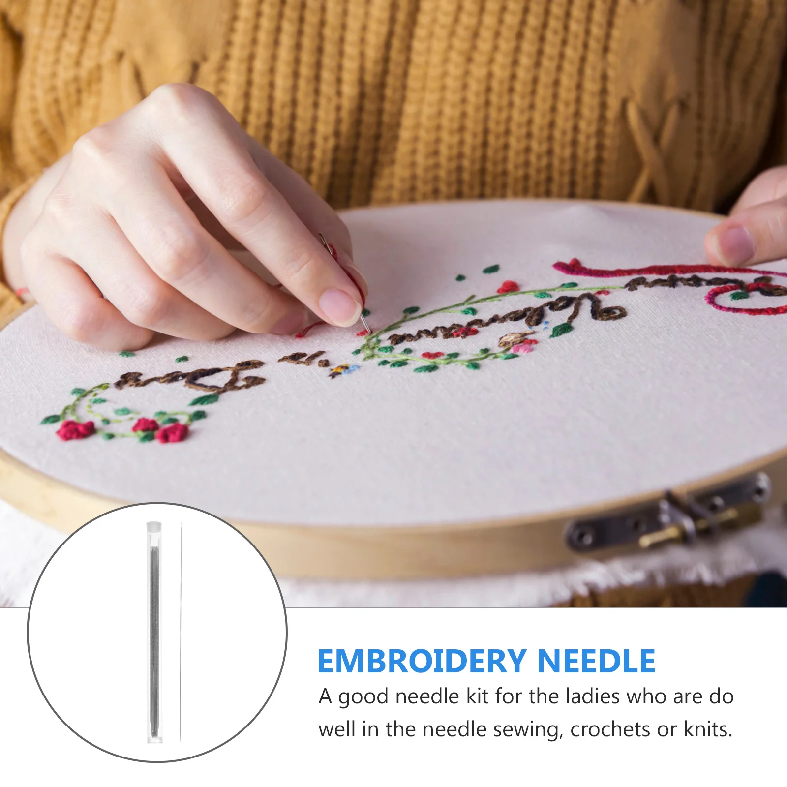 20Pcs Beading Needles Metal Long Thin Rust Resistant Sewing Needles for Stitching Yarn Knitting Crochet Crafts DIY 150mm 
20Pcs Beading Needles Metal Long Thin Rust Resistant Sewing Needles for Stitching Yarn Knitting Crochet Crafts DIY 150mm