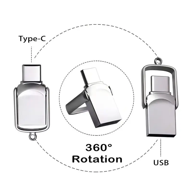 High-Speed 2in1 USB Flash Drive Pen Drive with Type-C 32GB/64GB/128GB Dual Function Data Storage Device Compatible with PC
High-Speed 2in1 USB Flash Drive Pen Drive with Type-C 32GB/64GB/128GB Dual Function Data Storage Device Compatible with PC