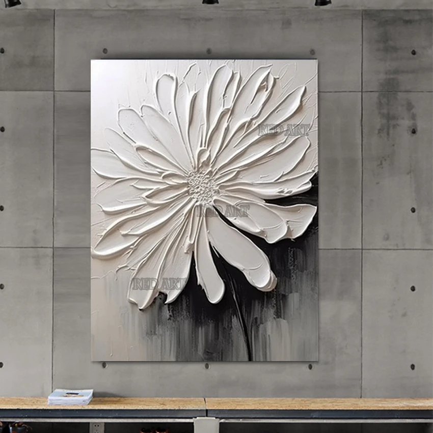 3D картина маслом с матрицей толщины, большой белый цветок, текстурированное настенное искусство на холсте, украшение отеля, хит продаж, произведения искусства
3D картина маслом с матрицей толщины, большой белый цветок, текстурированное настенное искусство на холсте, украшение отеля, хит продаж, произведения искусства