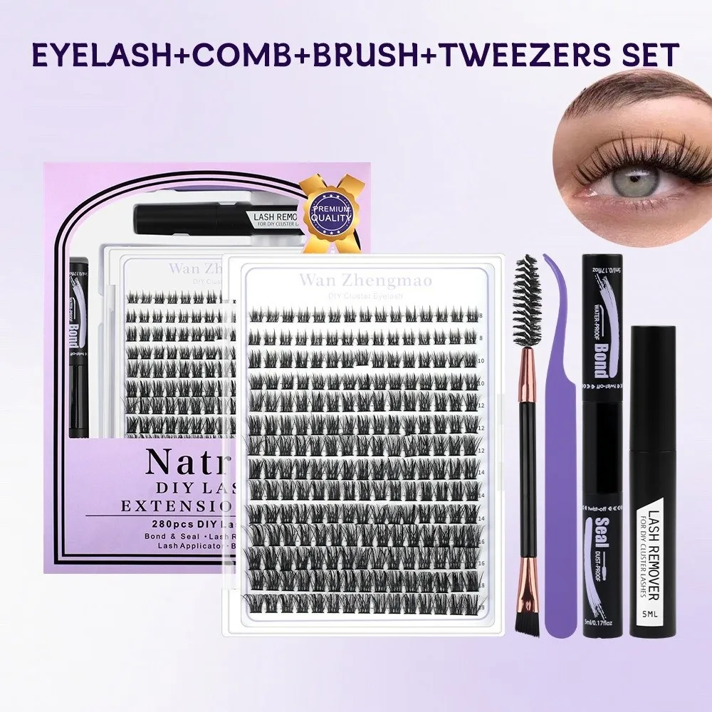 8-18mm Length False Eyelashes Natural Look Wispy Style DIY Lash Extension Kit Cluster Design Bond and Seal Eye Makeup Tools
8-18mm Length False Eyelashes Natural Look Wispy Style DIY Lash Extension Kit Cluster Design Bond and Seal Eye Makeup Tools