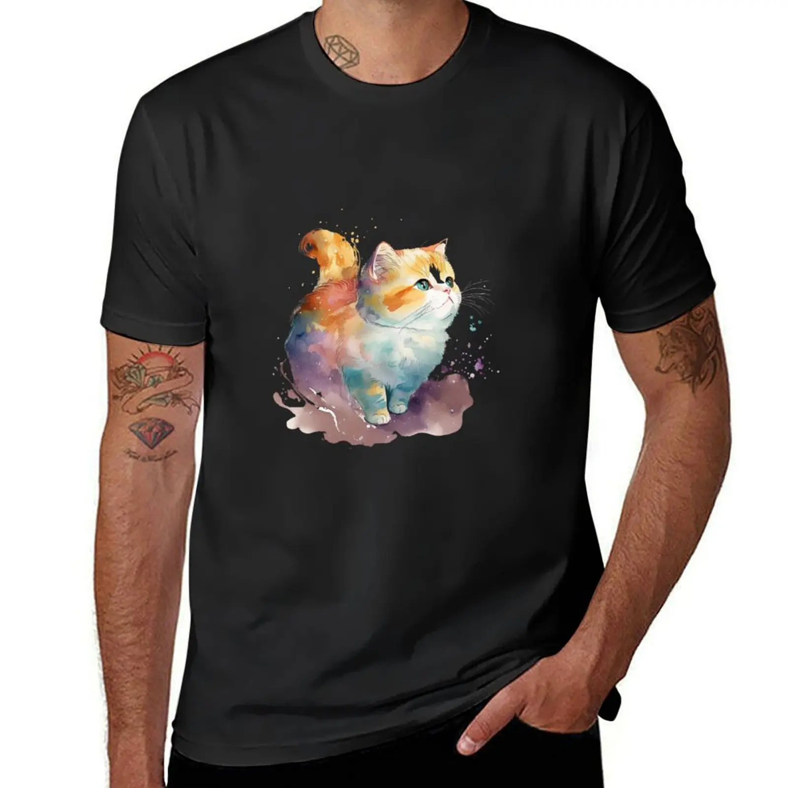 Adorable Kawaii Watercolor Cat T-Shirt animal prinfor boys summer top shirts graphic tees mens clothes
Adorable Kawaii Watercolor Cat T-Shirt animal prinfor boys summer top shirts graphic tees mens clothes