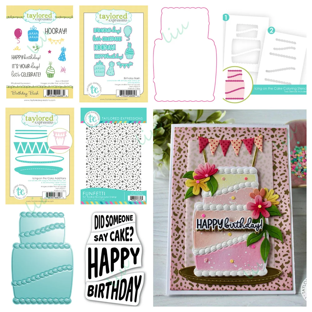Summer Icing on the Cake Metal Cutting Dies Stamps Stencils Hot Foil for DIY Diary Birthday Greeting Cards Crafts 2025 June New 
Summer Icing on the Cake Metal Cutting Dies Stamps Stencils Hot Foil for DIY Diary Birthday Greeting Cards Crafts 2025 June New