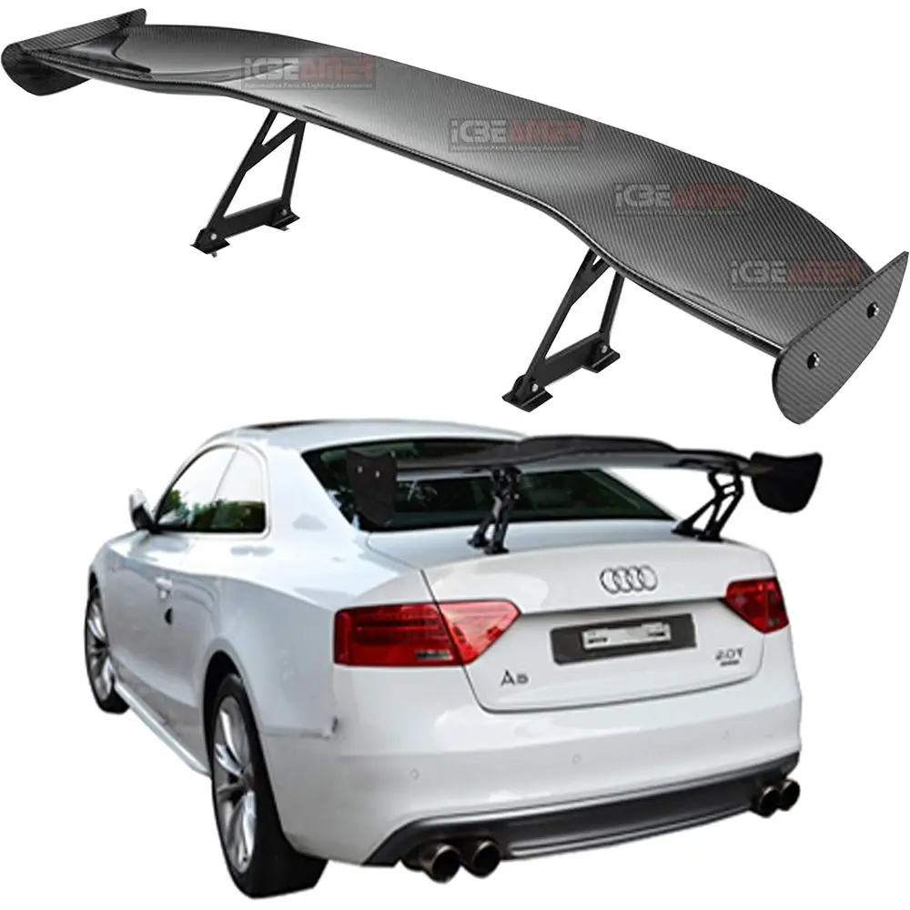 GT Wing Universal Fit 3D Carbon Fiber Rear Trunk Deck Spoiler with Accessories Kit (57" Length / 7" Bracket Height)
GT Wing Universal Fit 3D Carbon Fiber Rear Trunk Deck Spoiler with Accessories Kit (57" Length / 7" Bracket Height)