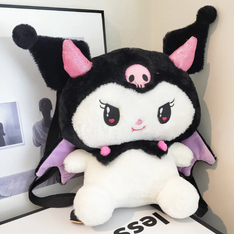 Sanrio плюшевый мультяшный рюкзак Kuromi через плечо большая сумка для хранения подарок на день рождения Игрушка Аниме аксессуары
Sanrio плюшевый мультяшный рюкзак Kuromi через плечо большая сумка для хранения подарок на день рождения Игрушка Аниме аксессуары