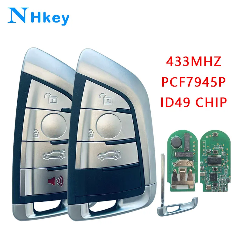 NH key ID49 Chip PCF7945P 433MHz Remote Control Key Fob For BMW F FEM CAS4 5 7 Series X5 X6 2014+
NH key ID49 Chip PCF7945P 433MHz Remote Control Key Fob For BMW F FEM CAS4 5 7 Series X5 X6 2014+