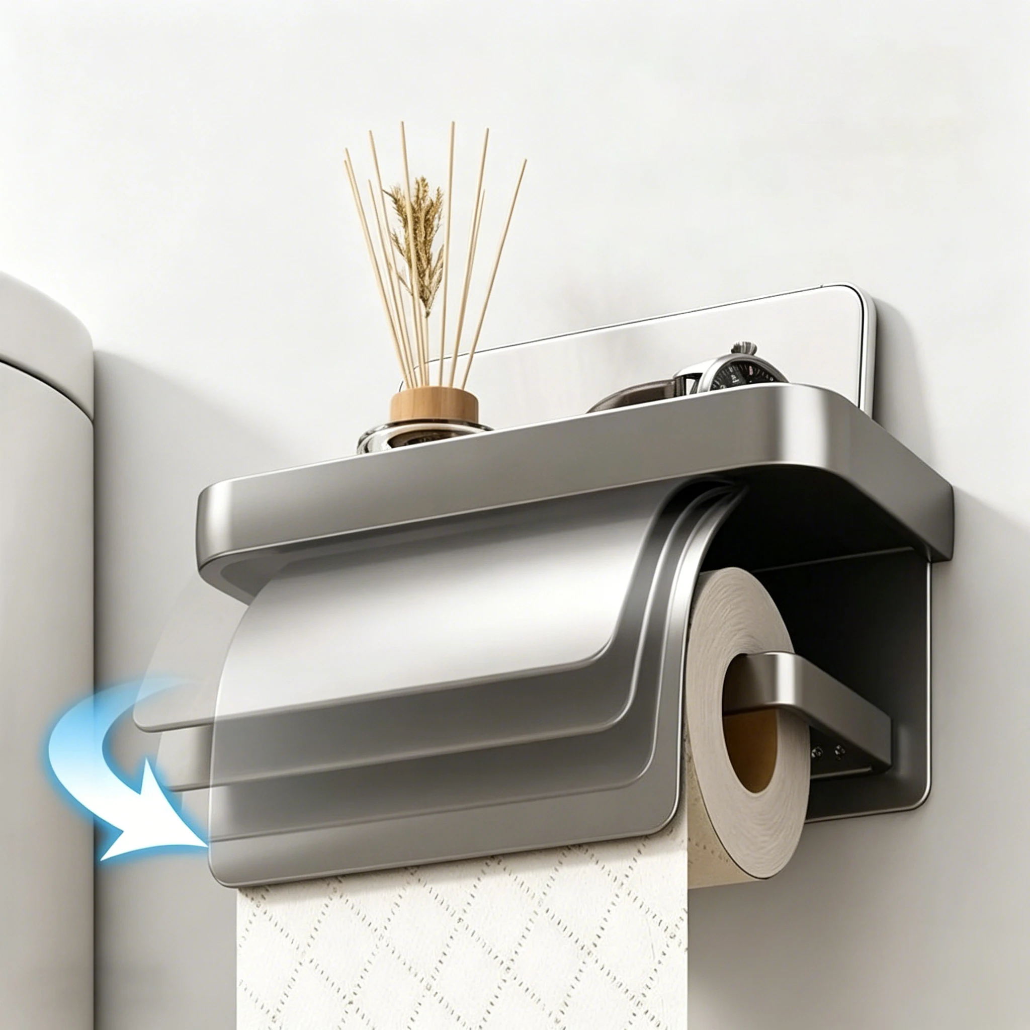 Bathroom Toilet Paper Roll Holder Wall Mounted Waterproof Tissue Box Aluminum Material Bathroom Decorative Tissue Holder
Bathroom Toilet Paper Roll Holder Wall Mounted Waterproof Tissue Box Aluminum Material Bathroom Decorative Tissue Holder