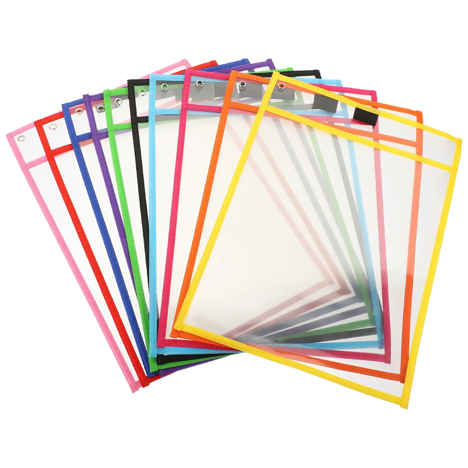 10pcs Dry Erase File Bag Transparent PVC Reusable Multi-function Pocket Office School Storage Students Writing Practice
10pcs Dry Erase File Bag Transparent PVC Reusable Multi-function Pocket Office School Storage Students Writing Practice