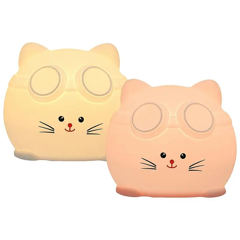 Cat Night Light Silicone Silicone Dimmable Table Lamp Nursery Decor Bedside Lamp With Timer Function USB Rechargeable Nightlight
Cat Night Light Silicone Silicone Dimmable Table Lamp Nursery Decor Bedside Lamp With Timer Function USB Rechargeable Nightlight