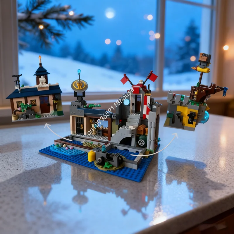 1591pcs MOC Time Cruisers Mystic Island Lab Model Building Toys Blocks Construction Assemble DIY Kids Christmas Gifts Birthday
1591pcs MOC Time Cruisers Mystic Island Lab Model Building Toys Blocks Construction Assemble DIY Kids Christmas Gifts Birthday