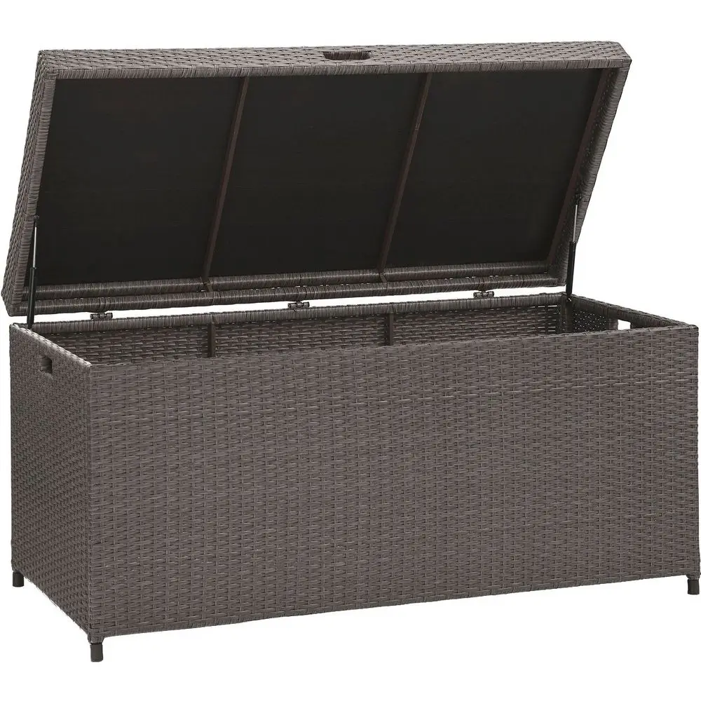 Palm Harbor Wicker Outdoor Storage Box for Patio Furniture Cushions and Pool Floats, Gray
Palm Harbor Wicker Outdoor Storage Box for Patio Furniture Cushions and Pool Floats, Gray