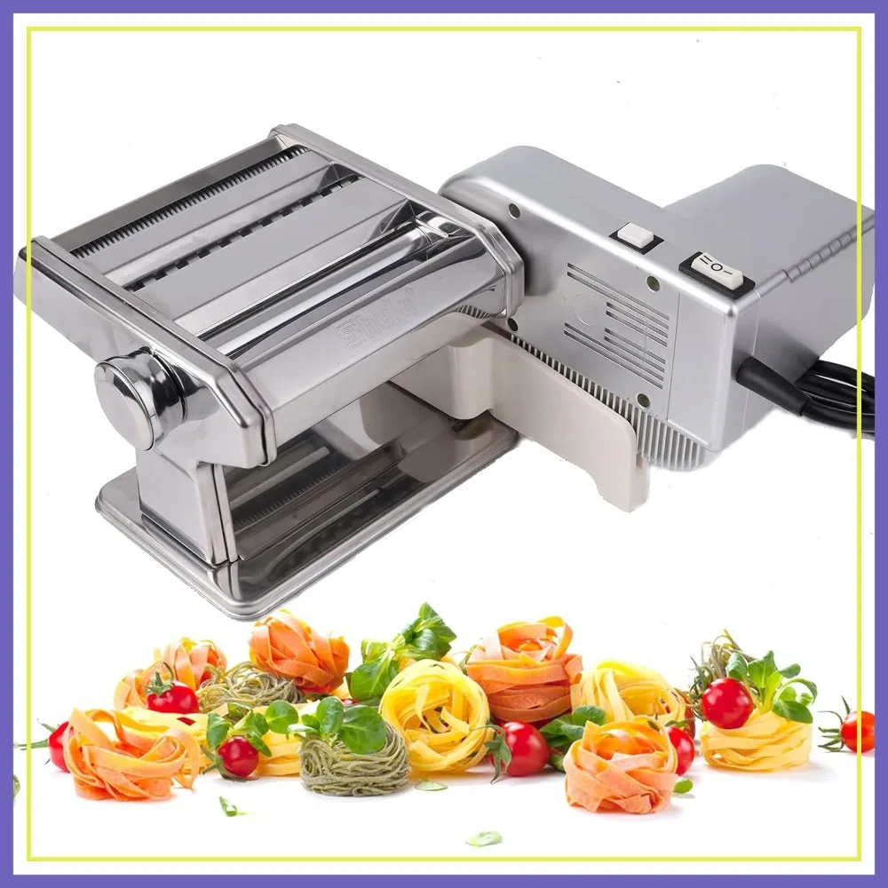 Electric Pasta Maker Machine with Motor Set Stainless Steel Pasta Roller
Electric Pasta Maker Machine with Motor Set Stainless Steel Pasta Roller