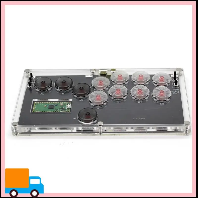 Professional-Arcade 12Key Hitbox Fightstick Mini Hitbox Fighting Video Game Controller Mechanical Button For PC PS4 SWITCH
Professional-Arcade 12Key Hitbox Fightstick Mini Hitbox Fighting Video Game Controller Mechanical Button For PC PS4 SWITCH