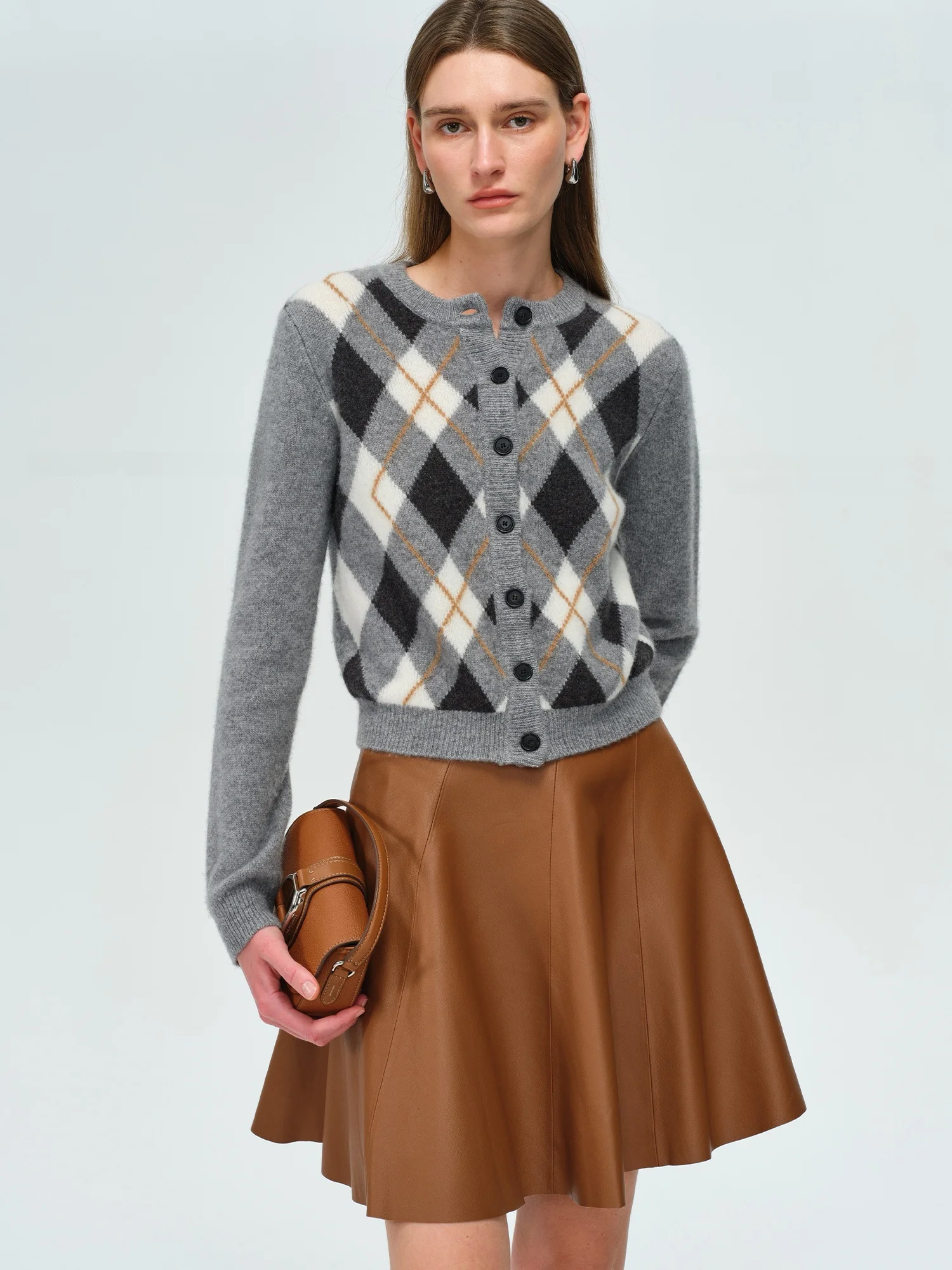 Briti Retro College Sle Knitted Open Cardigan Camere Diamond Pattern Colored Spun Yarn Women's Faion Winter Sweater
Briti Retro College Sle Knitted Open Cardigan Camere Diamond Pattern Colored Spun Yarn Women's Faion Winter Sweater