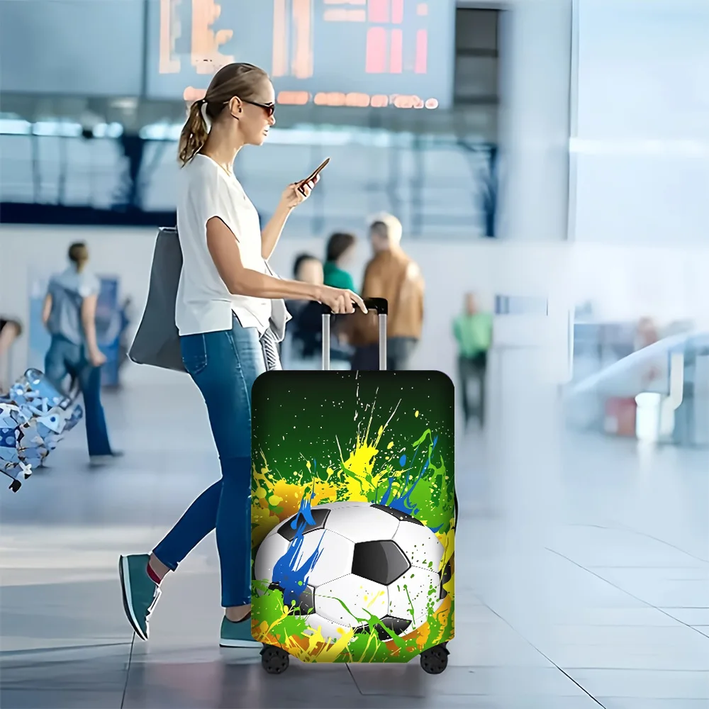 1 PC Football Print luggage cover for luggage sizes 18-32 inches; dust and elastic travel accessories to effectively protect
1 PC Football Print luggage cover for luggage sizes 18-32 inches; dust and elastic travel accessories to effectively protect