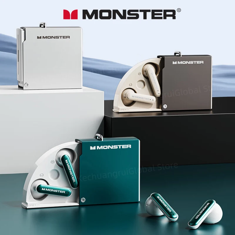 Original Monster XKT17 Earphones Wireless Bluetooth 5.3 Headphones Game Headset TWS Noise Reduction With Mic Sports Earbuds New
Original Monster XKT17 Earphones Wireless Bluetooth 5.3 Headphones Game Headset TWS Noise Reduction With Mic Sports Earbuds New