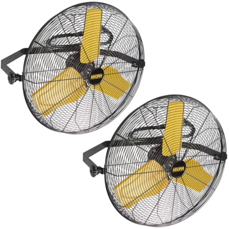 Industrial wall-mounted fan for heavy-duty use, CFM 9100, 24 inch, safety yellow blades, TEAO motor enclosure, permanent lubric
Industrial wall-mounted fan for heavy-duty use, CFM 9100, 24 inch, safety yellow blades, TEAO motor enclosure, permanent lubric